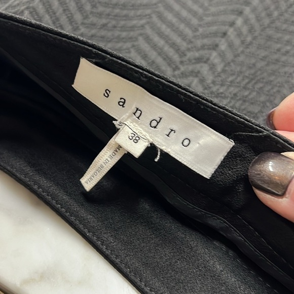 Sandro Textured Pleat Front Shorts / Skorts Size 38/M - Picture 6 of 8